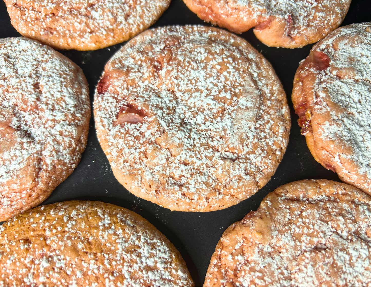 Mr. Steve -  Real Strawberries and Powdered Sugar - Cookie of the Month